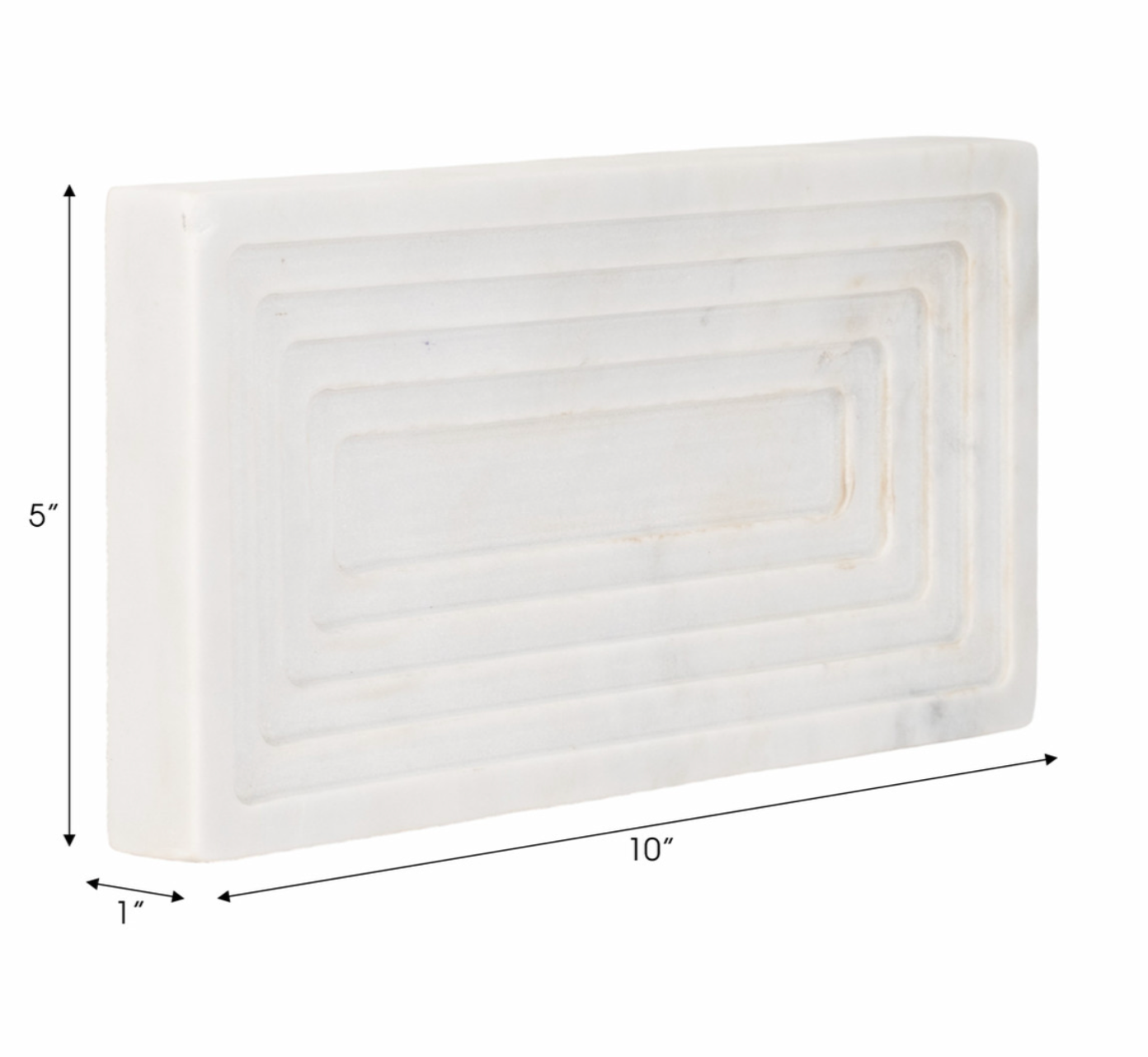Haci White Marble Tray