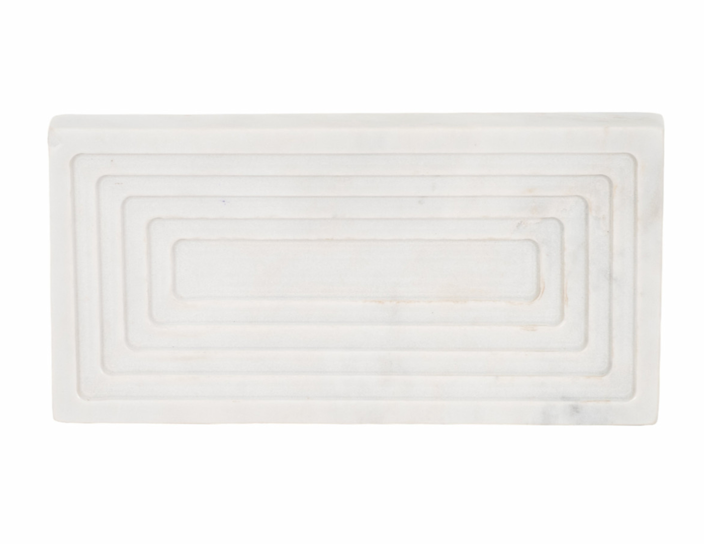 Haci White Marble Tray