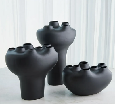 Geyser Vase Black