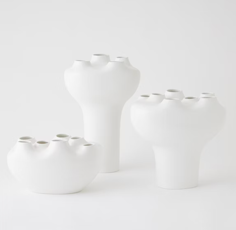 Geyser Vase White