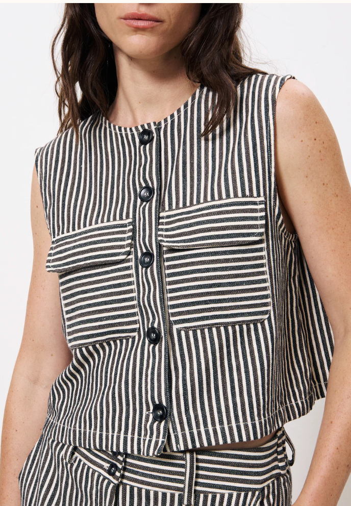 Samine Vest Brown