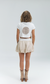 Honeycomb Mini Skirt Taupe/ Ivory