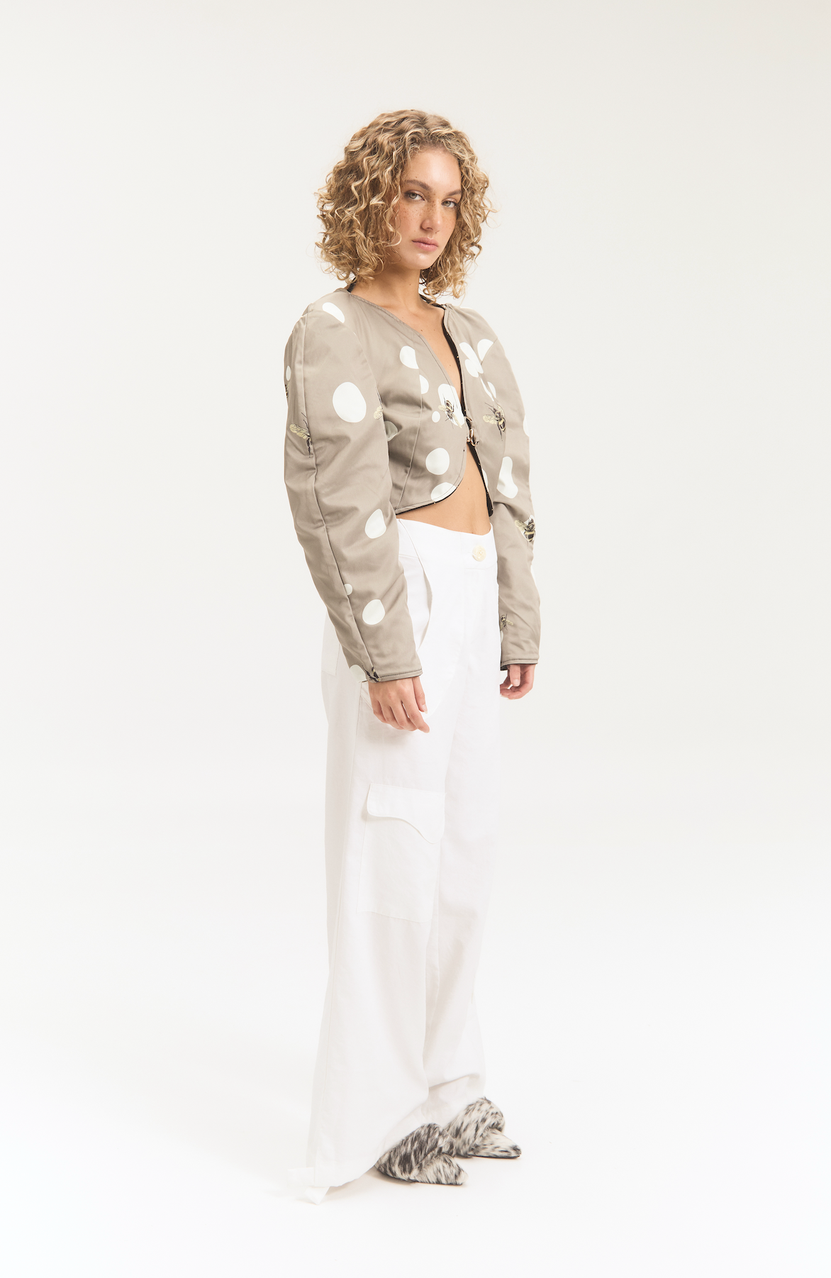 Trapezoida pant Ivory