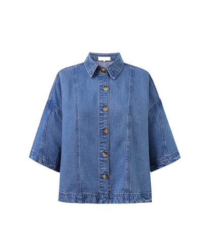 Lenora Shirt Demin Blue