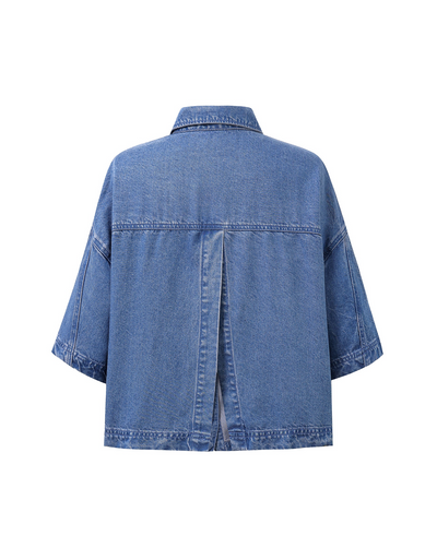 Lenora Shirt Demin Blue