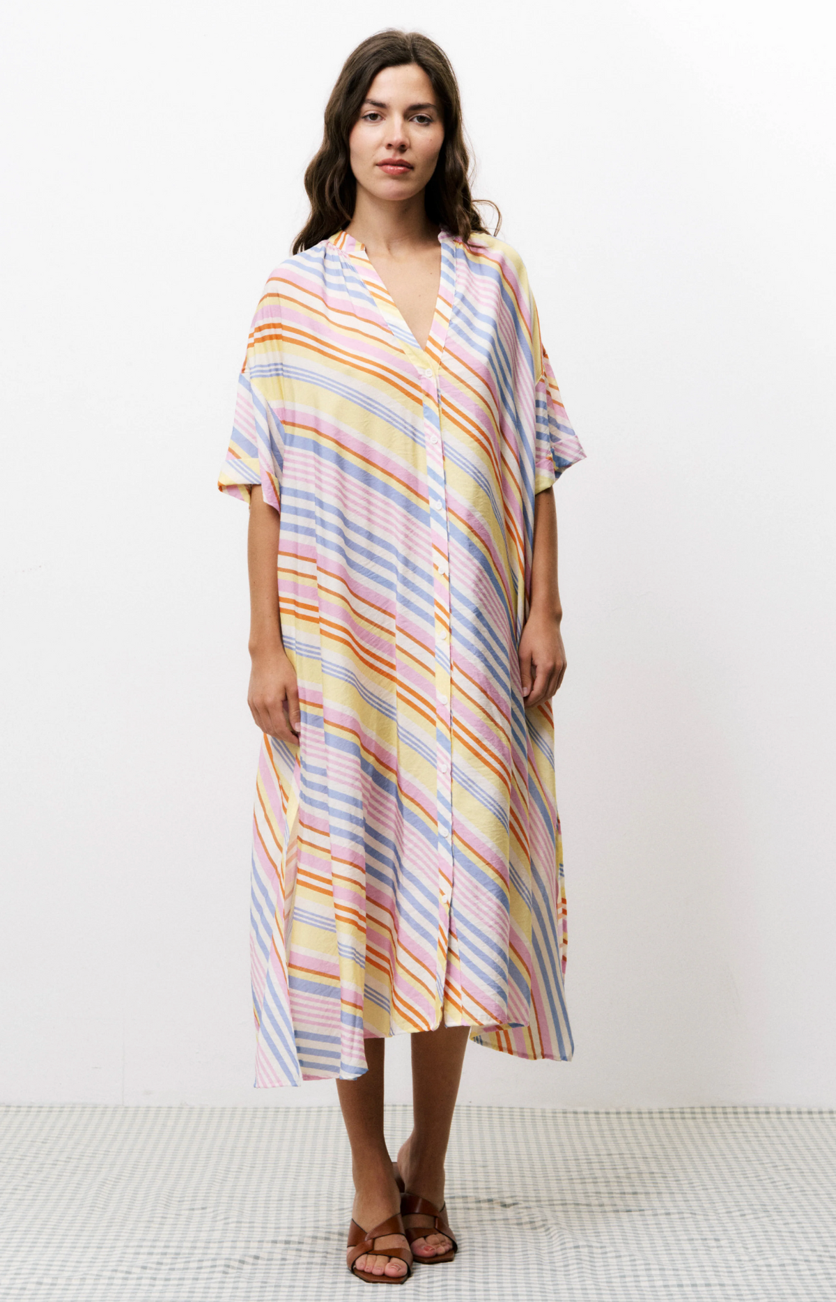 Colombe Dress Stripe Multi