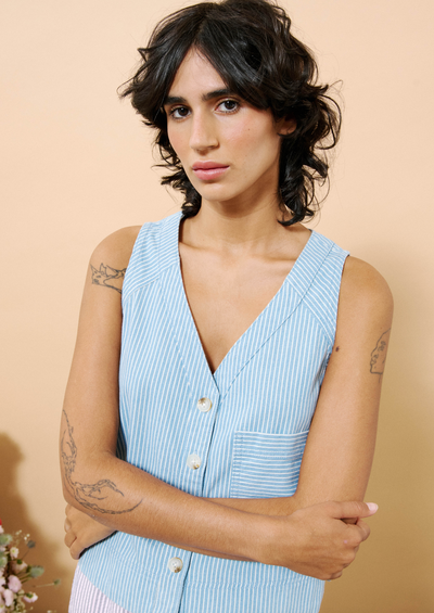 Colza Vest Blue