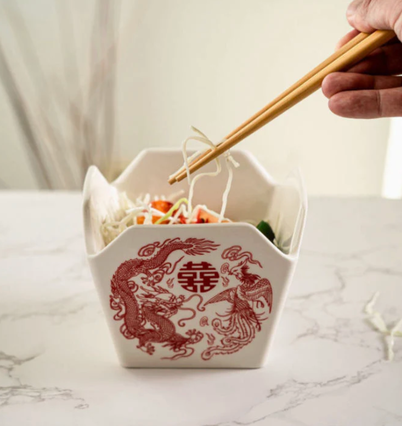 Takeout Box Serving Bowl With Chopsticks Phoenix