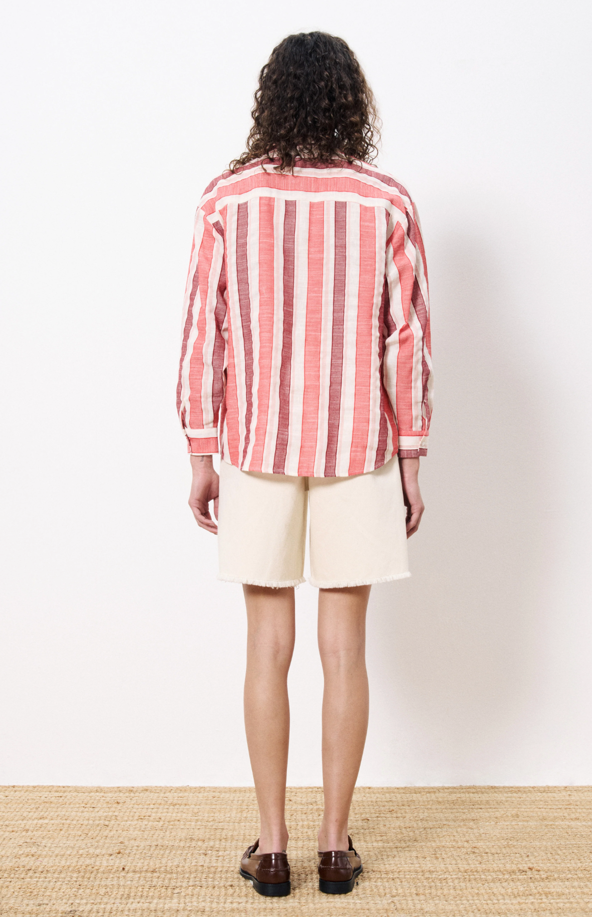 Izumi Shirt Stripe Red