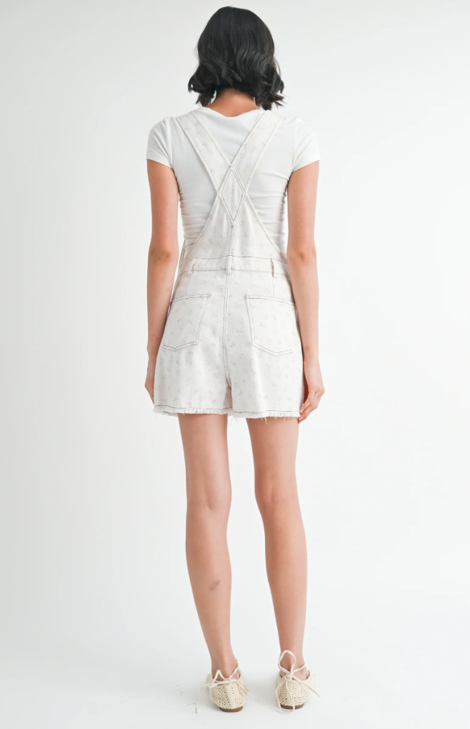 Daphne Overalls White Pink