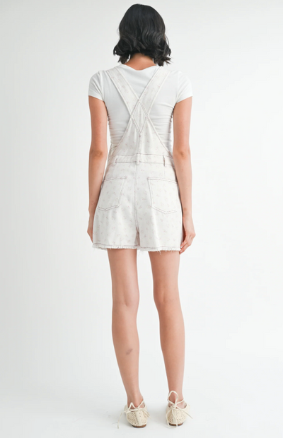 Daphne Overalls White Pink