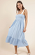Delilah Dress Sky Blue Cream