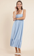 Delilah Dress Sky Blue Cream