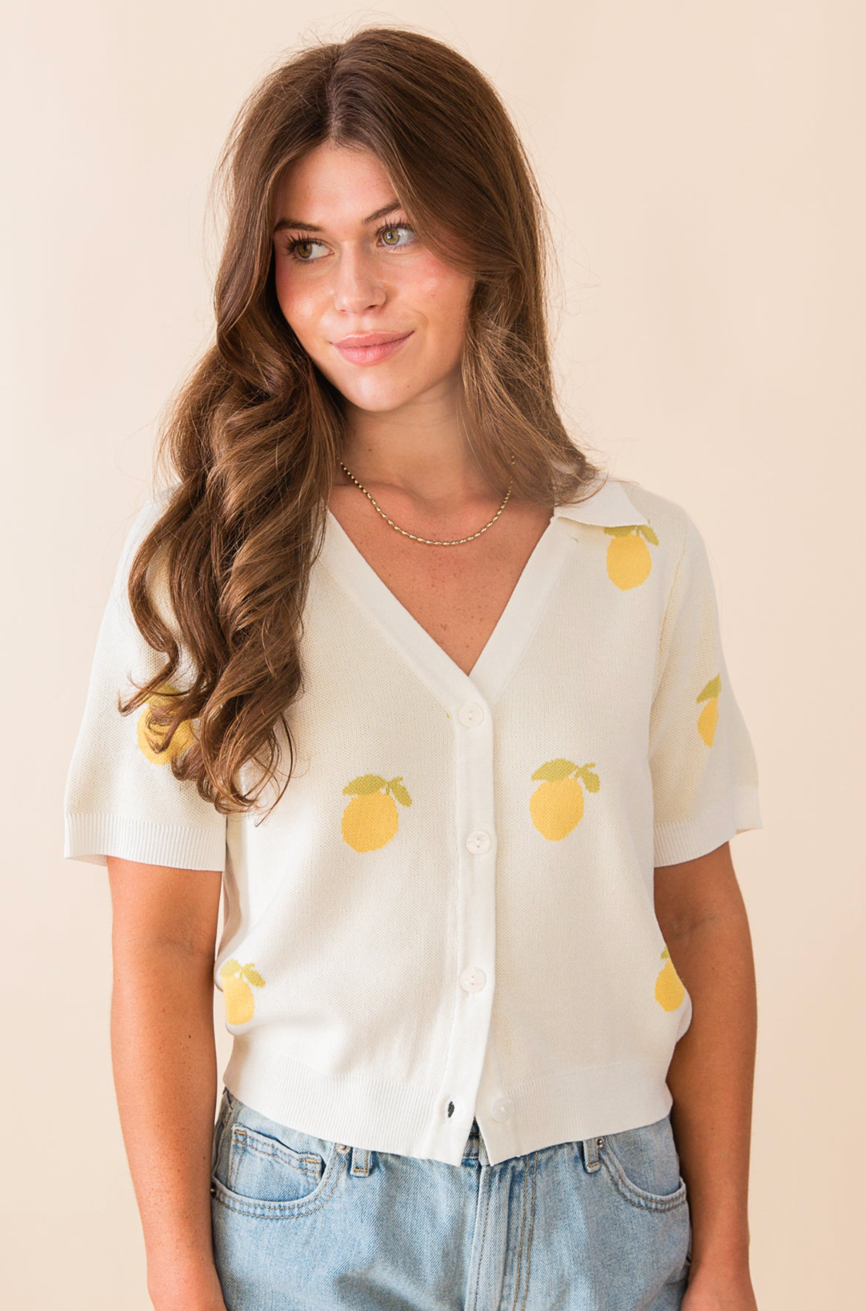 Citron Lemons Shirt Ivory