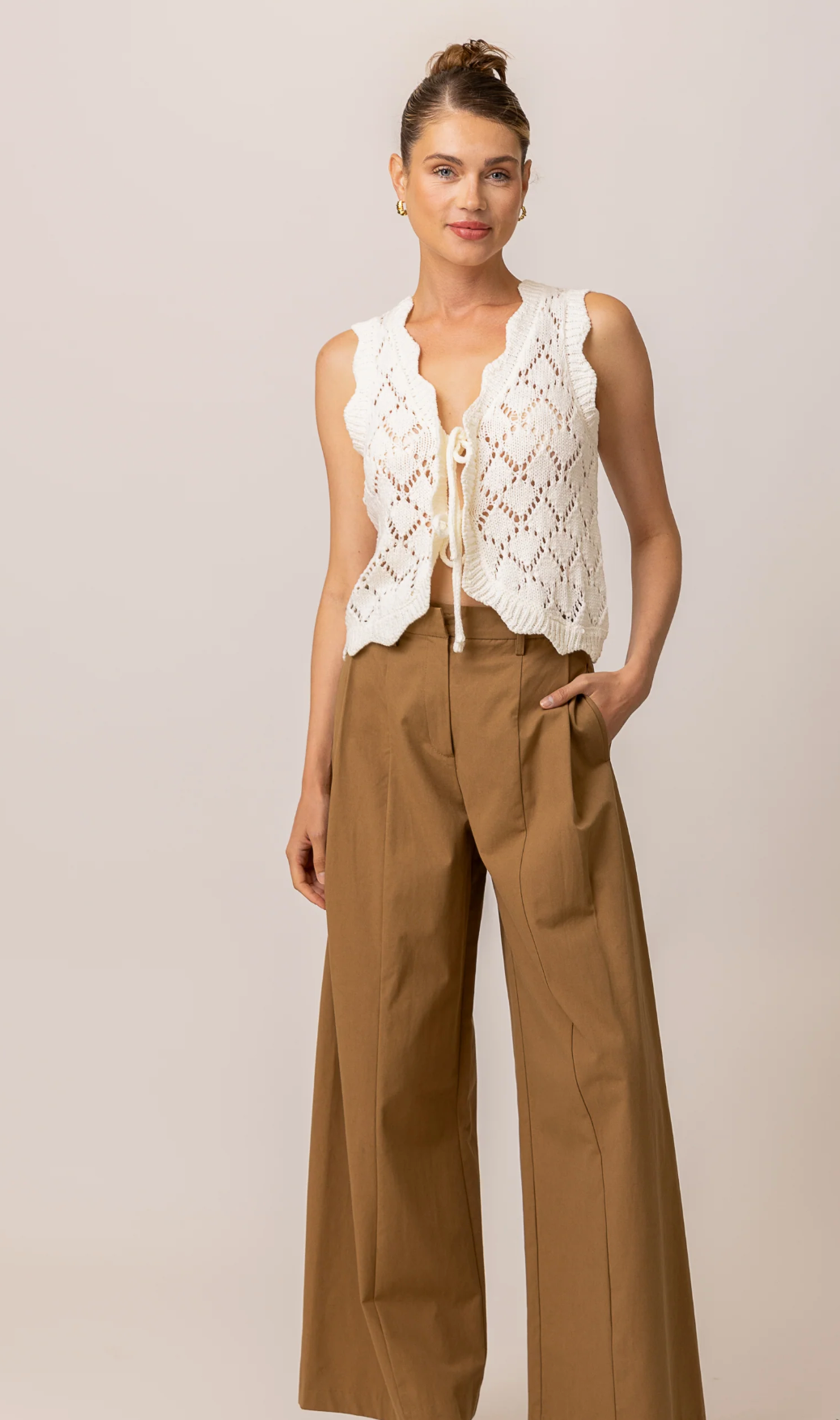 Aleza Vest Ivory