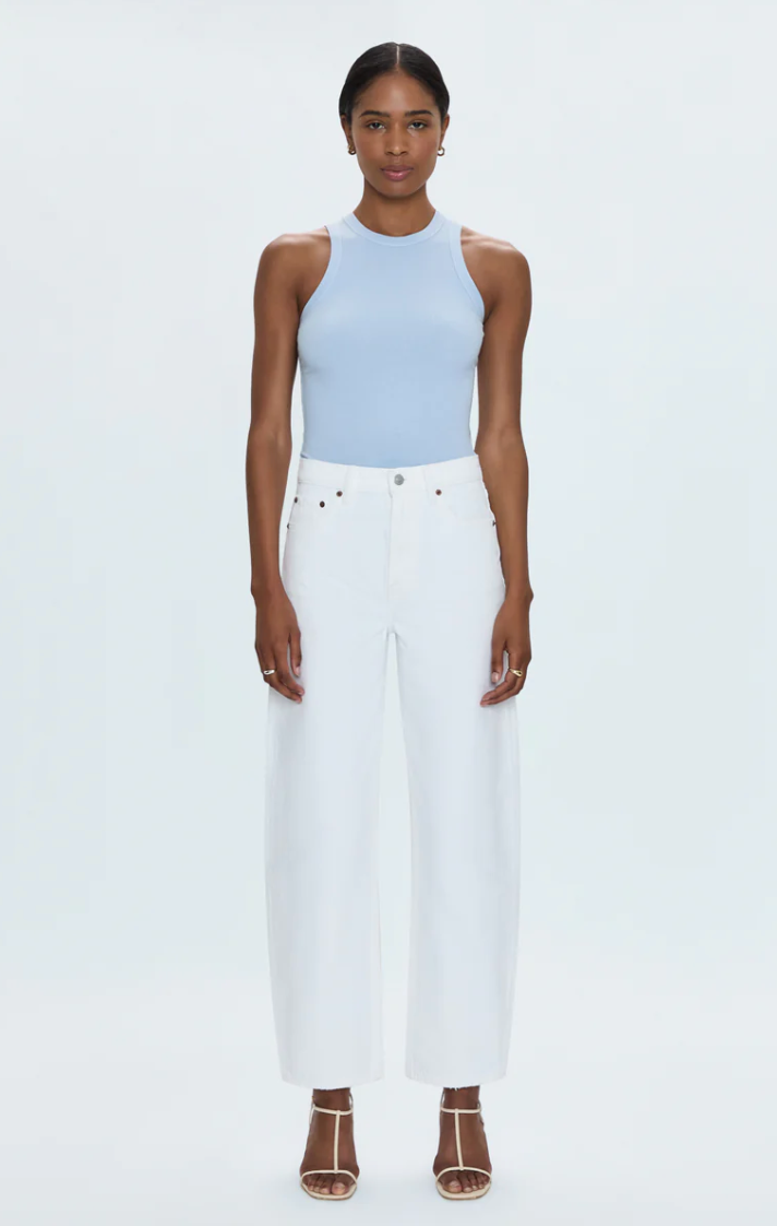 Wes High Rise Barrel Vivid White