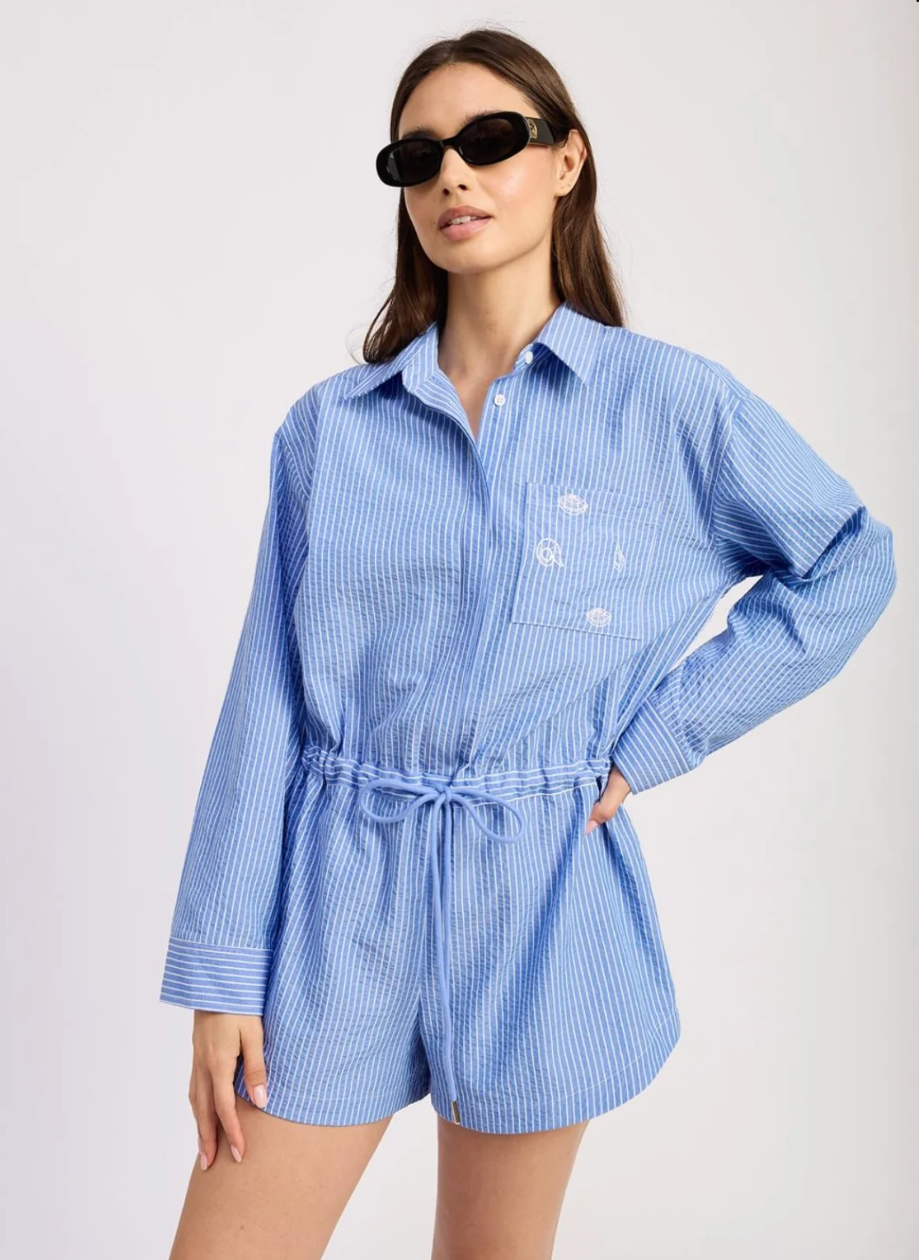 Amelie Playsuit Blue