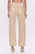 Lexi Mid Rise Bowed Straight Sand