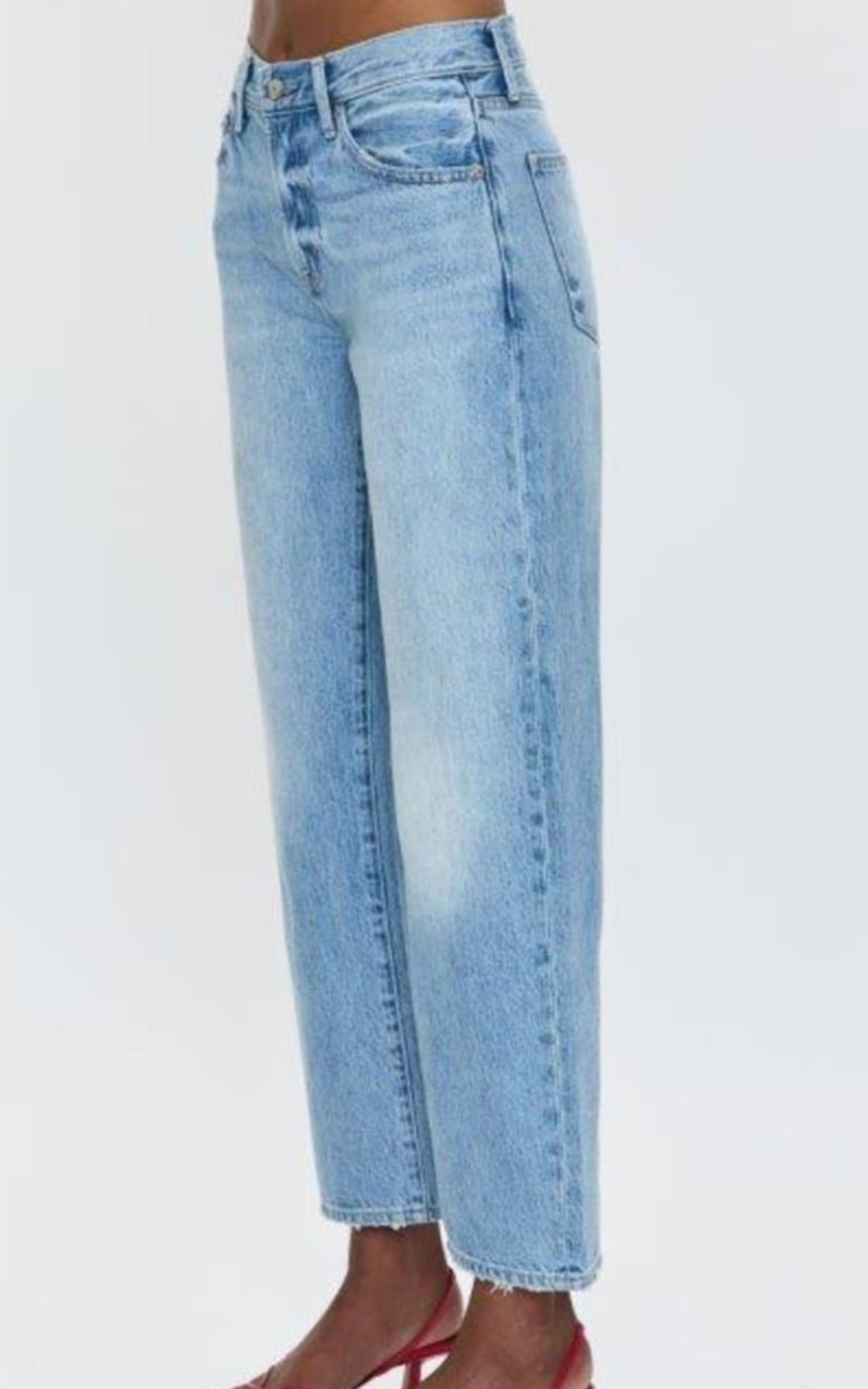 Lexi Mid Rise Bowed Straight Athens