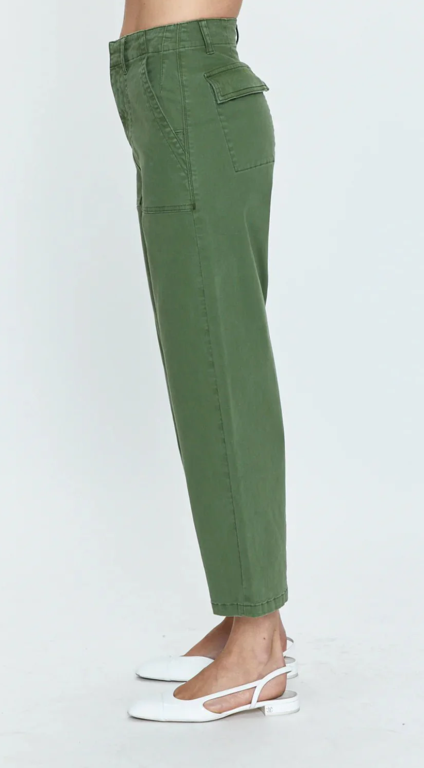 Sophia Wide Leg Utility Ankle Basil