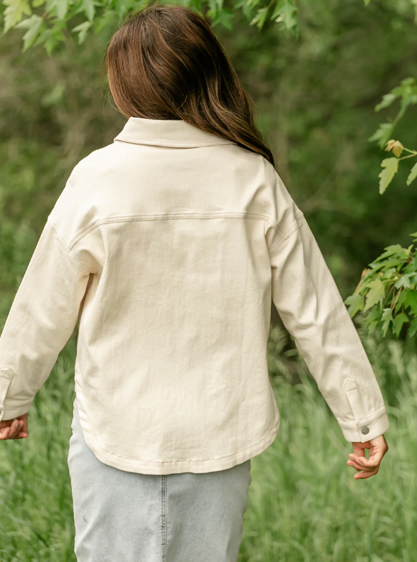 Clear Eyes Crochet Jacket Cream