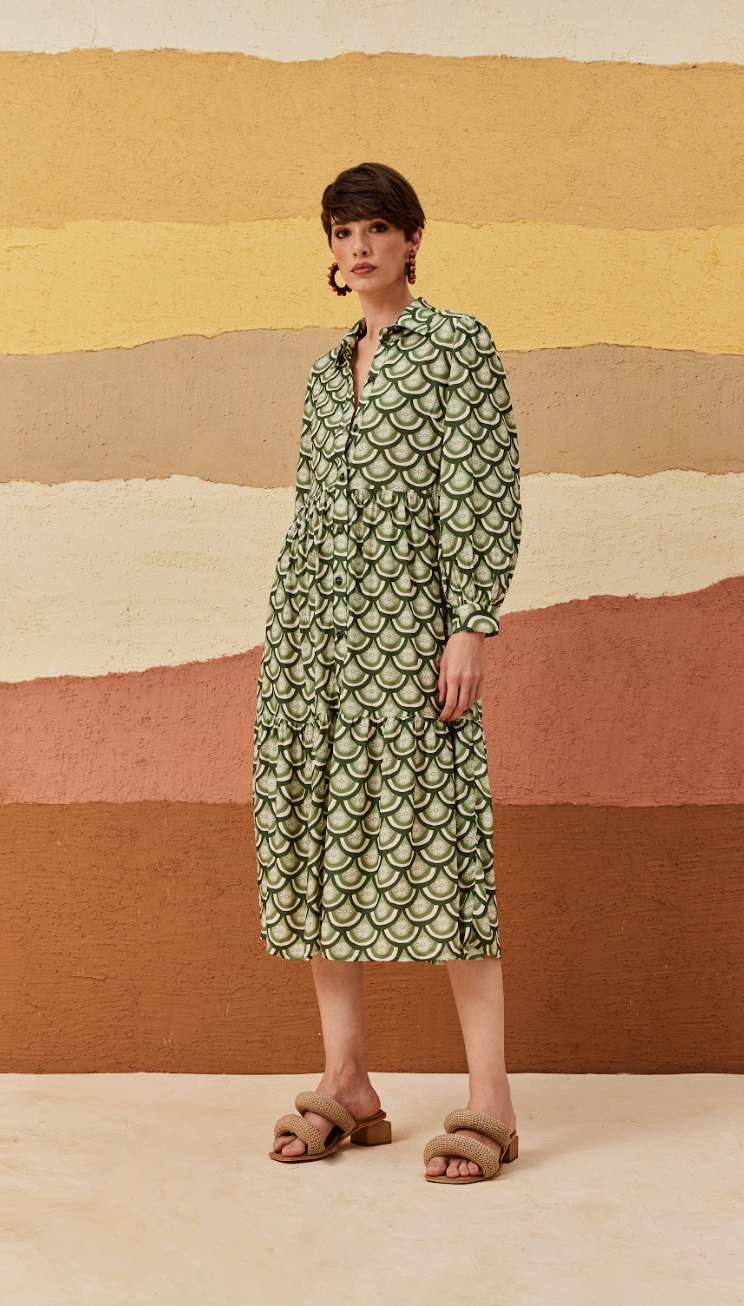El Sol Dress Green