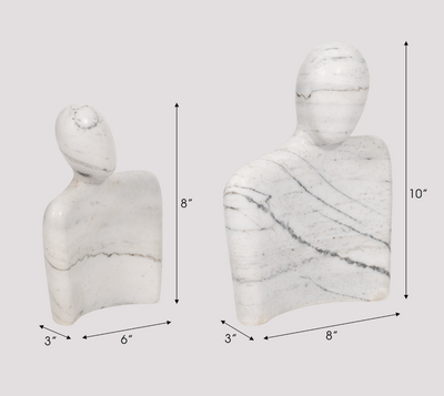 Marble Hugging Couple White