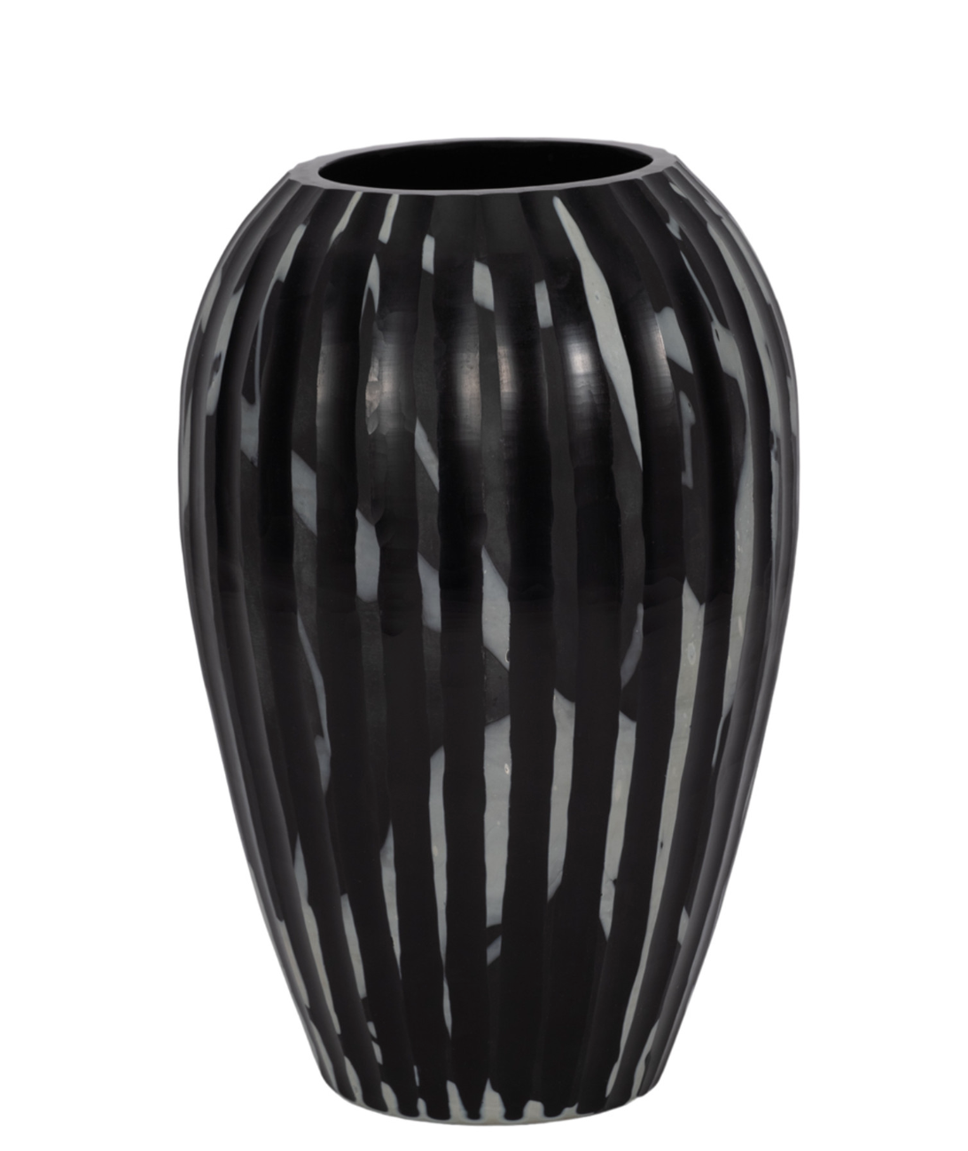 Minerva Glass Vase Black White S