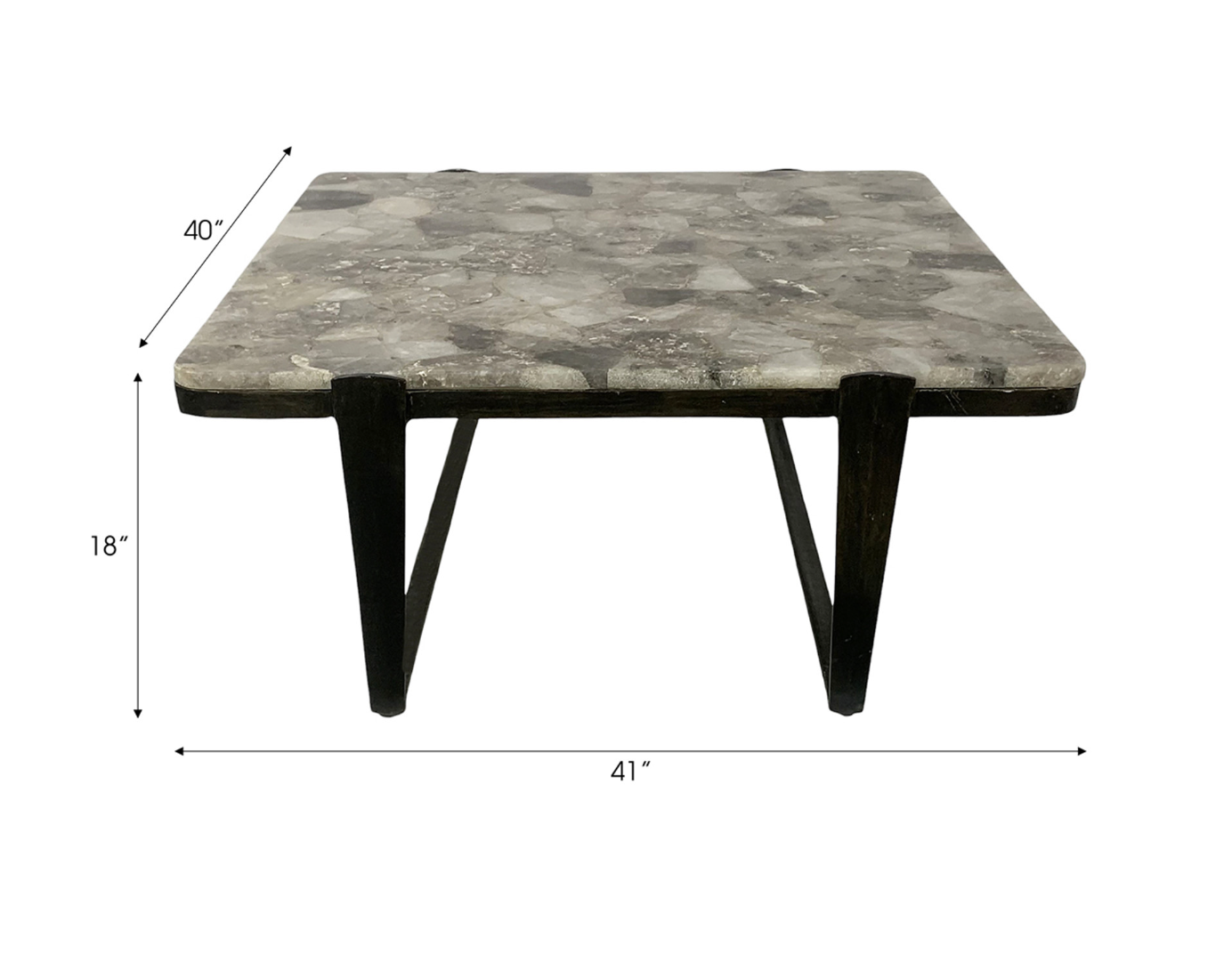 Rolla Smoky Quartz Coffe Table