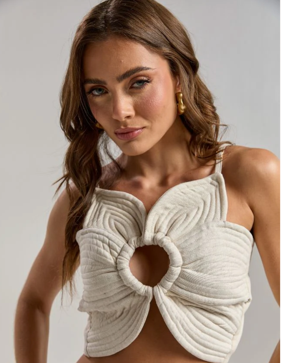 Jade Top Off White