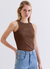 Aura Top Brown