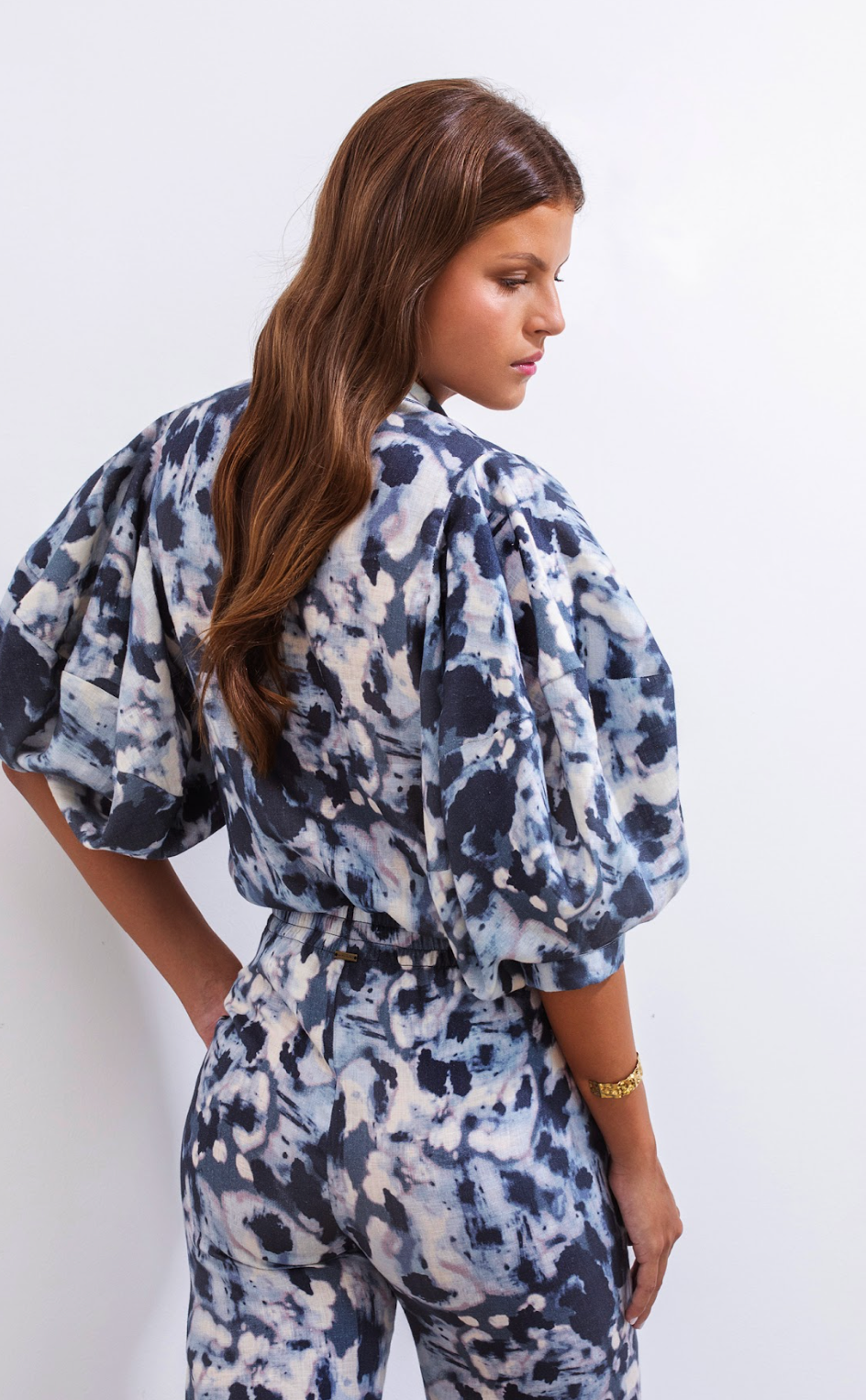 Gerald Lino Shirt Batik Blue