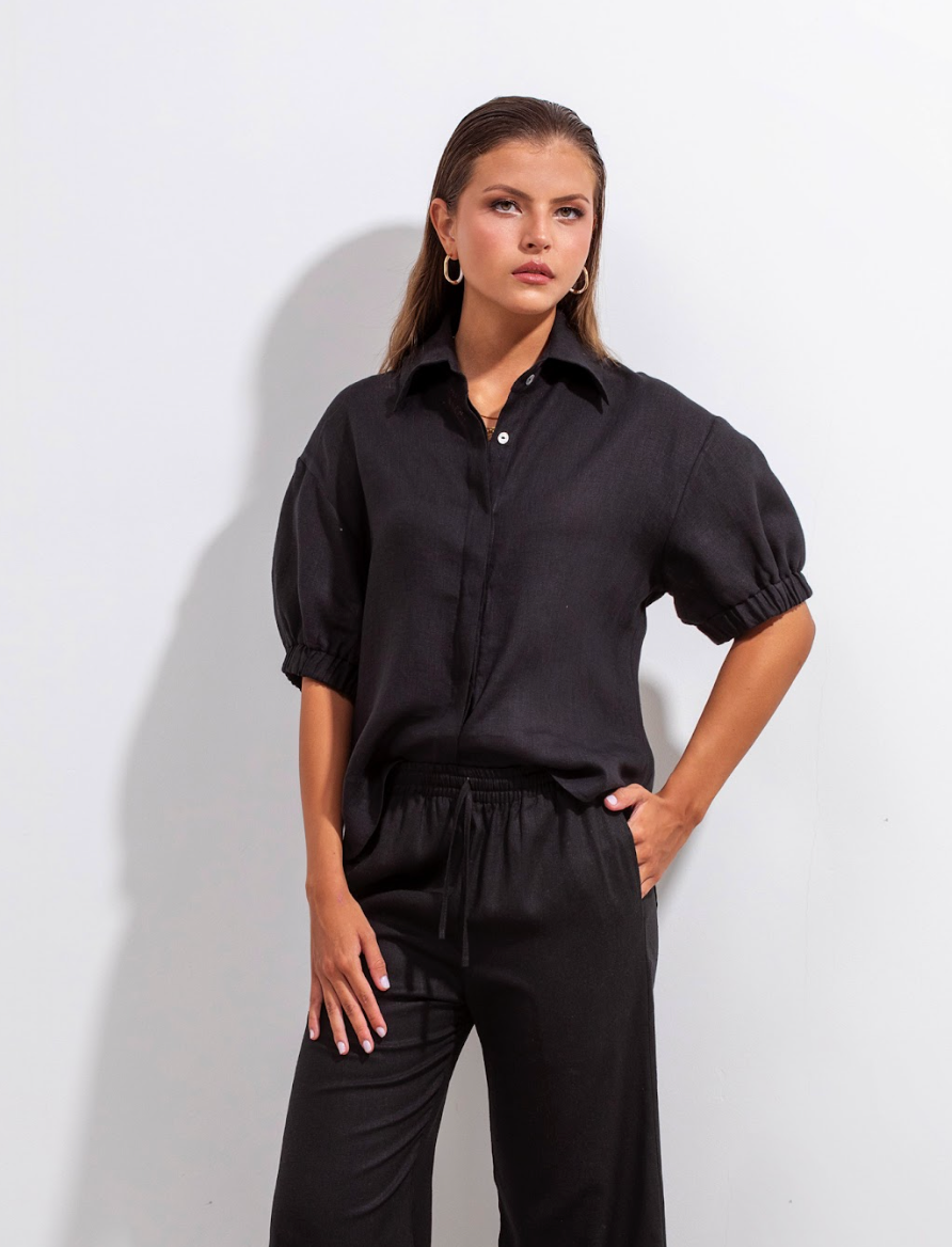 Mar Lino Shirt Black