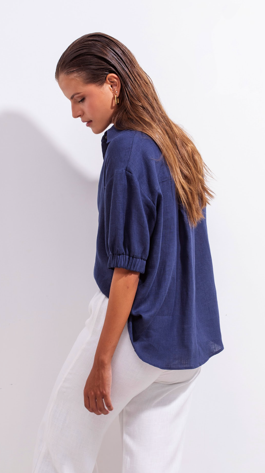 Mar Lino Shirt Blue