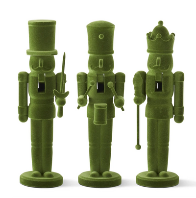 Wood Green Velvet Nutcracker