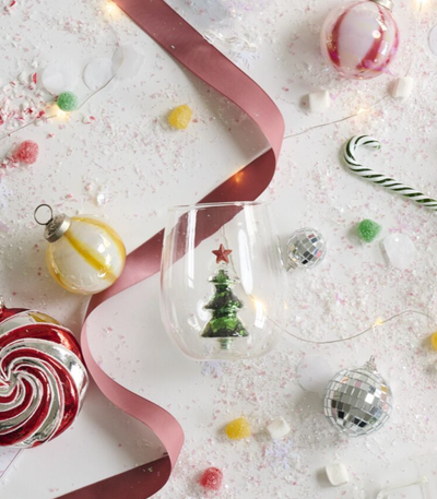 Glitter Tree Drinkware