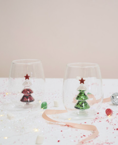 Glitter Tree Drinkware