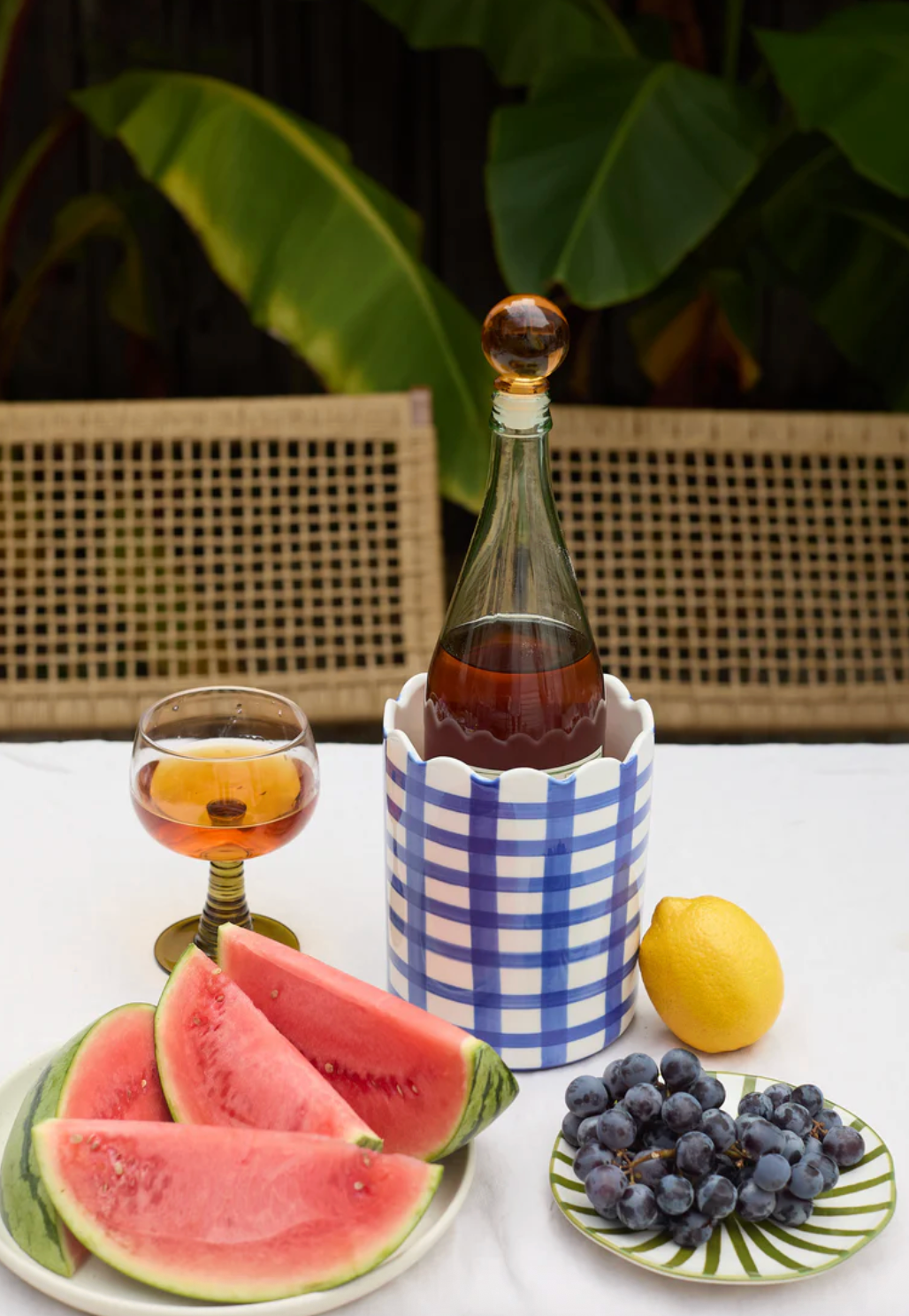 The Moony Glass Bottle Stopper Amber