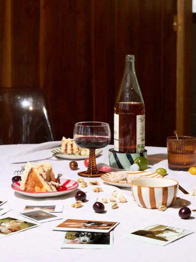 The Izzy Wine Coaster Blue