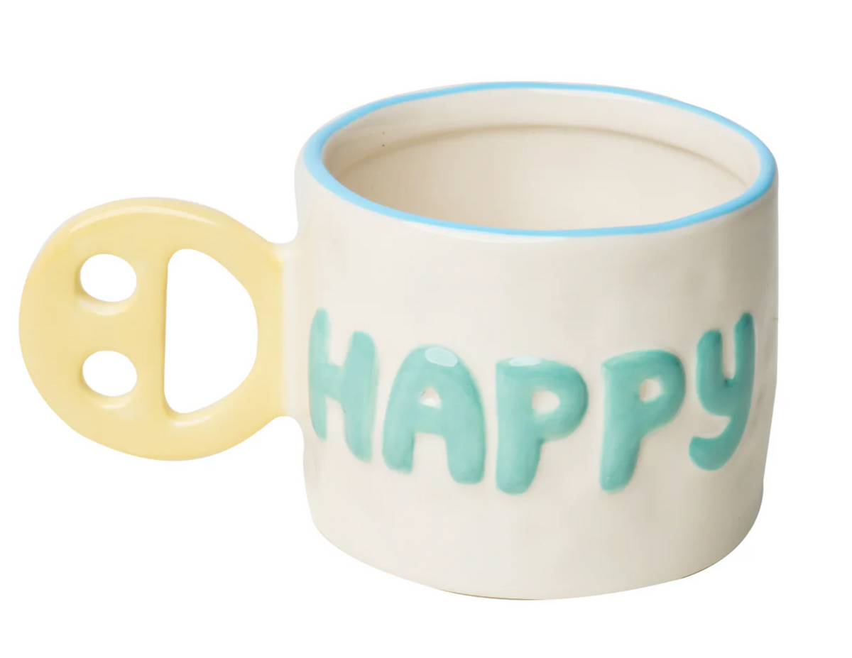 Ceramic Message Mug Happy