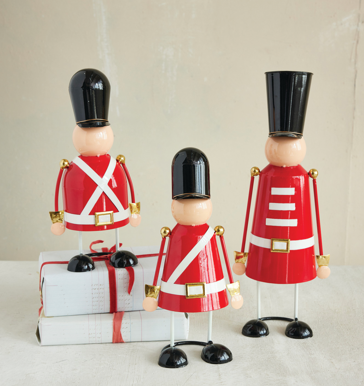 Metal Soldier with Spring Multi