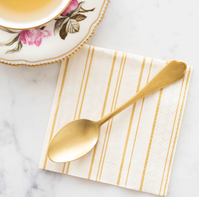 Antique Gold Stripe Napkin