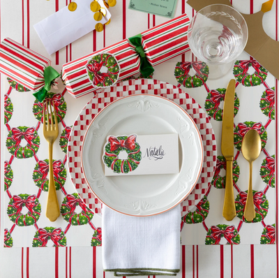 Holiday Wreath Place Card