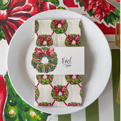 Holiday Wreath Place Card