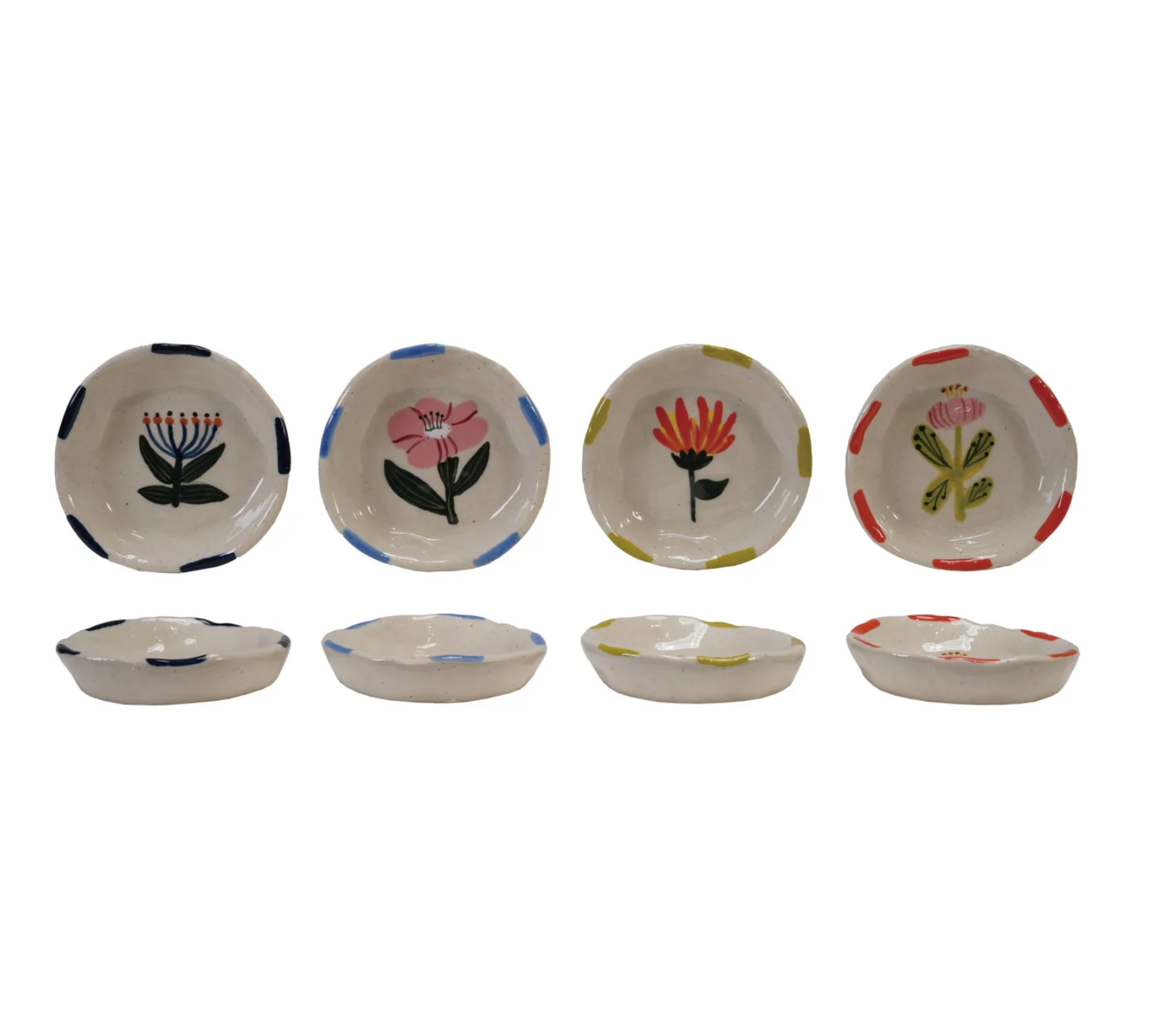 Stoneware Dish Flower