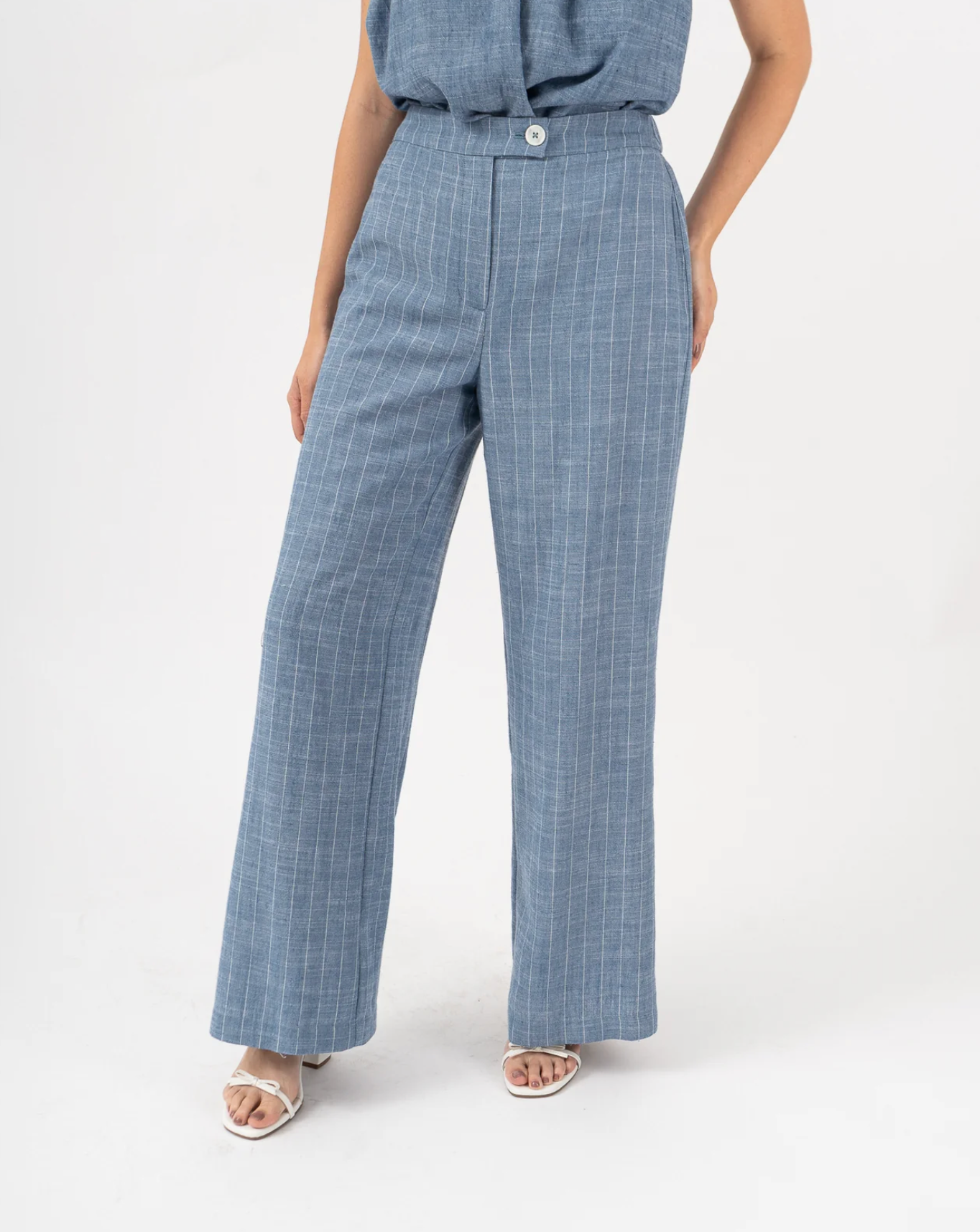 Diora Stripe Pant Blue
