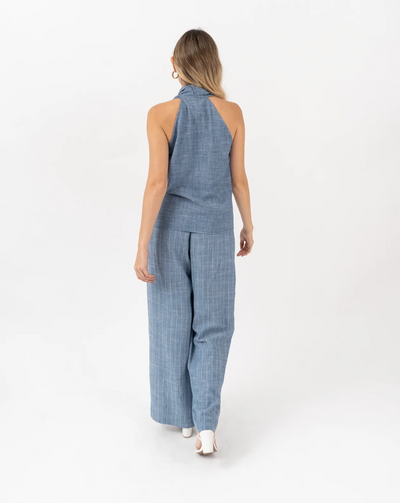 Diora Stripe Pant Blue