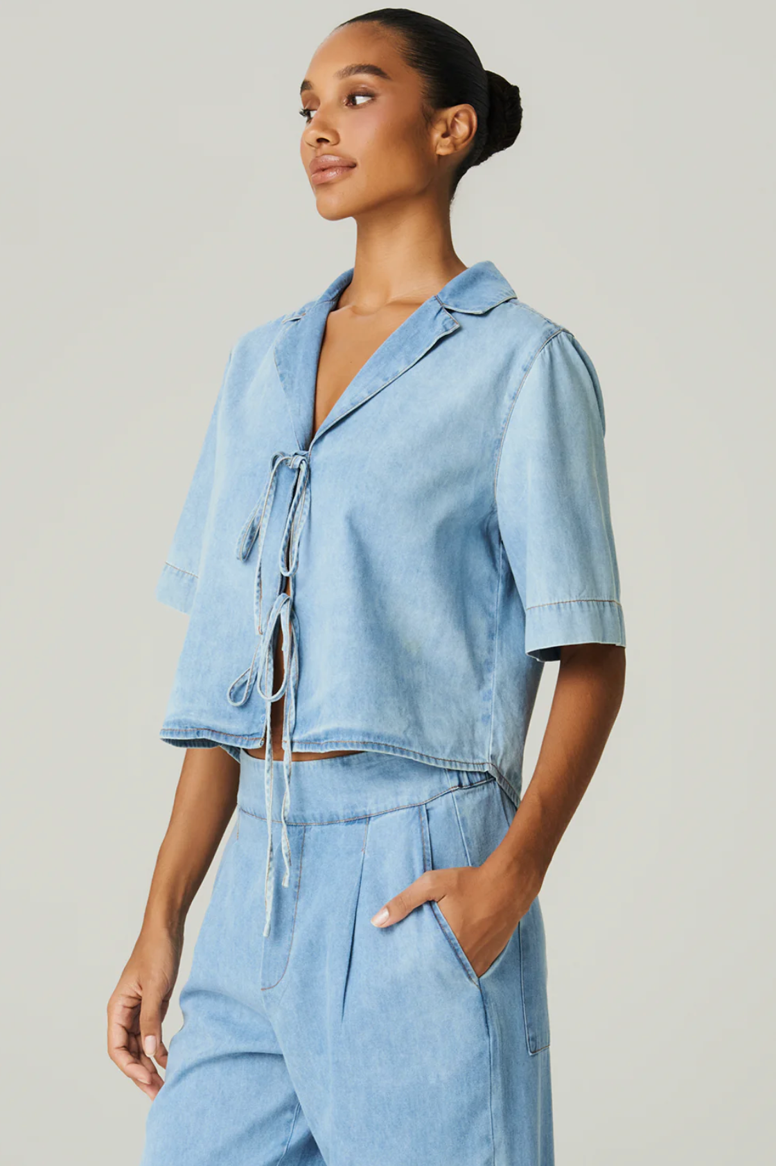 Hadi Shirt Jeans Claro