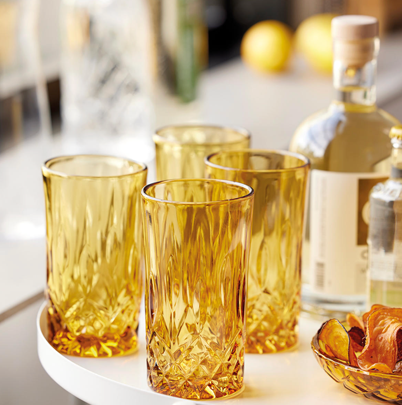 Highball Sorrento 38 cl 4 pcs Amber