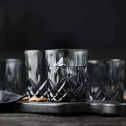 Whisky glass Sorrento 32 cl 4 pcs Smoke